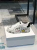 Best Quality Luxury designer White Leather ROYAL Mens Low Top Flat Sorrento Print Trainers Sneakers With Box