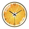 Orologi da parete Orologio da frutta dei cartoni animati Design moderno Cucina Minimalista Anguria Arancione Kiwi Muto Soggiorno Decorazioni per la casa Ristorante