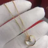Amulett legers Halsband 925 Sterling Silver Guldpläterade 18K naturstenar högsta diskkvaliteter Hänge Halsband klassisk stil