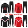 22 23 Designer Half Zipper Tracksuit Retro Tuta Maglia Trening Surowanie Camiseta Chandal Zestaw Mężczyźni i dzieci