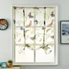 Curtain Yarn Butterfly Tulle Sheer Voile Roman Short Kitchen Windows Curtains For Valances Living Room Bedroom Bay Home Decor