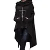 Women's Hoodies & Sweatshirts Women Gothic Punk Long Irregular Bad Witch Cloak Tops Femmes Letter Printed Cropped Oversize Tunic