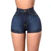 Jeans vårshorts europeiska amerikanska tredelade byxor heta byxor kvinnors denim shorts dk003