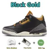 3s Rio Hommes Chaussures de basket-ball Palomino Medellin Sunset Fear Off Noir Blanc Cement Réinventé Dark Iris Noir Or Cool Gris Feu Rouge UNC Hommes Femmes Baskets