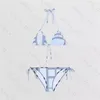 セクシーな Burbrerys レディースデザイナー高級ビキニセットクリアストラップ形状水着女性水着水着ビーチ女性水着 Biquini 水着