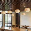 Światła nowoczesne ręcznie tkane bambusowe bambusowy żyrandol kuchenny stół jadalny
