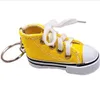 3D -nyhet Canvas sneaker Tennis Shoe Keychain Key Chain Party Jewelry Key Chains Fashion Keyring Pendant Key Ring