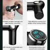 JXP Lcd Screen Gun Muscle Sport Massager Pistols Battery Relax Massag High Frequency Body Foldable Electric Machine 2022 0209