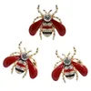 Broches Broches Mlepus Abeille Broche Broche Mignon Animal Insecte Émail Strass Sécurité Femmes Mode Personnalité Revers Dames Costume Bijou Am4Gr