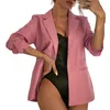 Women's Suits Stylish Spring Coat Work Suit Women Autumn Notch Collar Elegant Thermal