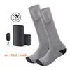 Sports Socks Winter Battery Heated Remote Control Electric Heating USB Rechargeable 3 Temperature Adjustment Thermal Sock