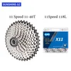 Ketens kmc 11V fietsketen met zonneschijn 11 snelheid mtb cassette freewheel fietsketen voor Shimano Deore M5100/m7000/m8000/m9000 0210