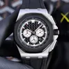 Herrenuhr mit mechanischem Uhrwerk, Automatikuhren, 42 mm, modische Business-Armbanduhr aus Gummi, Montre De Luxe 64109 es