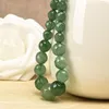 Chains Faceted Aventurine Jasper Dark Wholesale Price 6-14mm Green Gemstone Beads Necklace Making For Women Female 18inch H98