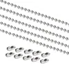 Ketten Breite 1,2-6 mm Edelstahl-Kugelkette für Anhänger oder Erkennungsmarken zur Schmuckherstellung mit 10 Anschlüssen WholesaleChains