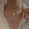 Подвесные ожерелья Fashion Ins 2023 Flash Opal в форме сердца ожерелье в форме сердца