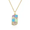 Pendant Necklaces Personality Colorful Cartoon Head Necklace For Couples Jewelry