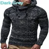 Heren truien heren winter kap sweater 2023 mode mannelijke gebreide kleding herfst hoodies gebreide jassen mannen kleding pullovers my282