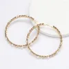 Hoop Earrings Korean Fashion Pearl Ear Ring Women Round Simple Rhinestone Funny Vintage Large Jewelry 2023