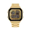 Montres-bracelets en acier ceinture montre hommes Sport montres numériques chronographe étanche luxe affaires mâle horloge Relogio