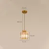 Brass Glass Pendant Lights Kitchen Hanging Lamps for Ceiling Dining Living Room Bedroom Modern Suspension Chandelier 0209