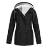 Vestes femme automne hiver Plus velours veste extérieure coupe-vent imperméable alpinisme manteau à capuche 230209