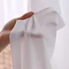 Tenda Tende in tulle bianco per soggiorno Decorazione camera da letto Cucina Chiffon Tessuto voile trasparente solido Tende Decorazioni per la casa