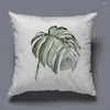 Pillow Soft Lint Throw Case Tropical Plant Leaf Concise Home Decor Plantain Leaves Almofada Cover