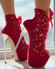 Sandals High Platform Super High Thin Heel Stiletto Sandals For Women Sexy Fashion Dance Sandals Shoes Lace Up Wedding Dress 2023 Spring T230208