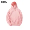 Men's Hoodies & Sweatshirts Fashion Spring Autumn 2023 Pure Color Women Casual Long Sleeve Hooded Sweater Young Boy Girl Clothing