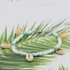 Strand Fashion Natural White Shell Beach Jewelry Party Gift Simple armband Anklet Onregelmatige accessoires voor vrouwen 7,5 inch M359