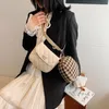 Waist Bags 2PCS Women Plaid Bag Flap High Quality Shoulder Crossbody Chest Female PU Leather Hip Belt Fashion Removable Purse