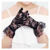 Gants de mariée Y dentelle Sunsn femmes cérémonie de mariage respirant court doigt livraison fête événements accessoires Dhala