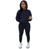Kvinnors tvåbitar byxor 2 Set Women Outfits Fall Clothes For Pieces Set Tracksuts Sweatsuits
