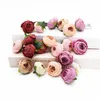 Faux Floral Greenery 100PCS Tea Buds Rose Artificial Flowers Wedding Home Decoration Accessories Diy Gifts Box Wrist Crafts Scrapbooking Po Props 230209