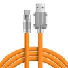 120 W 6A Super szybki ładunek Cable C Kable cieczy Silikonowy Kabel Szybki ładunek kabel USB Micro Kabel USB