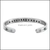 Bangle Rbg Stainless Steel Bracelet Jewelry Letters For Women Men Drop Delivery Bracelets Dhclu