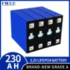 Yepyeni 3.2V Lifepo4 230AH Şarj Edilebilir Pil Paketi Yepyeni DIY 12V 24V 48V Hücreler RV Tekne Güneş enerjisi ev enerjisi depolama