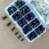 Dolls Bodies Parts 100pcs 10mm Eyeball Accessories Black Plastic Plush Safety Eyes Amigurumi For Toys 6mm 8mm 12mm DIY