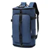 Duffel Bags Oxford tyg vattentäta mångsidiga män reser ryggsäck fritid stor kapacitet utomhus camping bagage sportväska USB svart