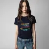 Yiciya T-shirt Zv Merk Crop Top Korte Mouw T-shirts Dameskleding Oversize Zomer Katoen Nieuw Dames Klassiek Letter Afdrukken Tee Dames Mode Shirts Tops