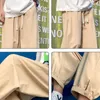 Men's Pants Men Male Trousers Handsome Hip Hop Baggy European High Street Tooling Casual Summer Fashion Pantalones Teenager Cozy Y2302