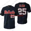 Stitched Ole Miss Baseball Jersey NCAA College Tim Elko Size S-3XL Alla sömda ungdomsmän White Pinstripe Navy