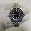Topselling High Quality Sapphire Wristwatches Blue Luminescent 40mm GMT II 116710 Ceramic Bezel Asia 2813 Mechanical Automatic Men249B