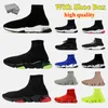 Designer Sock Shoes Scarpe da ginnastica sportive 2.0 Scarpe da ginnastica stringate Casual di lusso Donna Uomo nude glitter graffiti Runners Sneakers Moda Calzini Stivali Parigi Scarpe in maglia