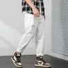 Herren Jeans Männer Zerrissene Harlan Schwarz Streetwear Mode Hosen Lässige Wild Baggy Hole Denim Hosen Vintage Einfach Klassisch Weiß