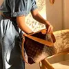 2023 Purses Clearance Outlet Online Sale Cowhide women's 2023 new vintage shopping Chaotuote large capacity single shoulder bag