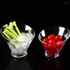 Piatti Acrilico KTV Snack Bowl Bar Forniture Cetriolo PC Plastica Insalata Frutta Piatto Striscia Tazza