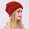 Beanies Beanie/Skull Caps vuxen högkvalitativ kvinnor stickad hatt Autumn Winter Color Mixing Plaid Soft Lady Warm SYXMAO81 Davi22