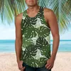 Etniska kläder Sullen T -skjortor för män Mäns sommarmode Casual Tank Top Loose Sports Beach Seaside Hawaiian Tryckt Vest Tops